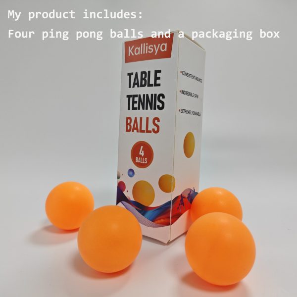 kallisya Table-tennis balls -  High-Performance  Professional Quality | Ultimate Durability for Indoor & Outdoor Ping Pong Tables - Image 4